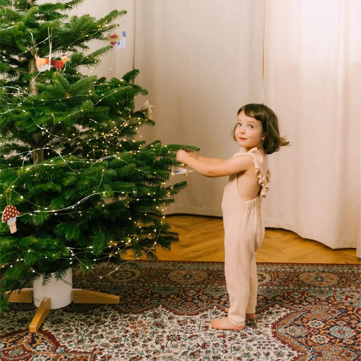 Milin – Weihnachtsanhänger aus Holz, handgefertigter Weihnachtsschmuck