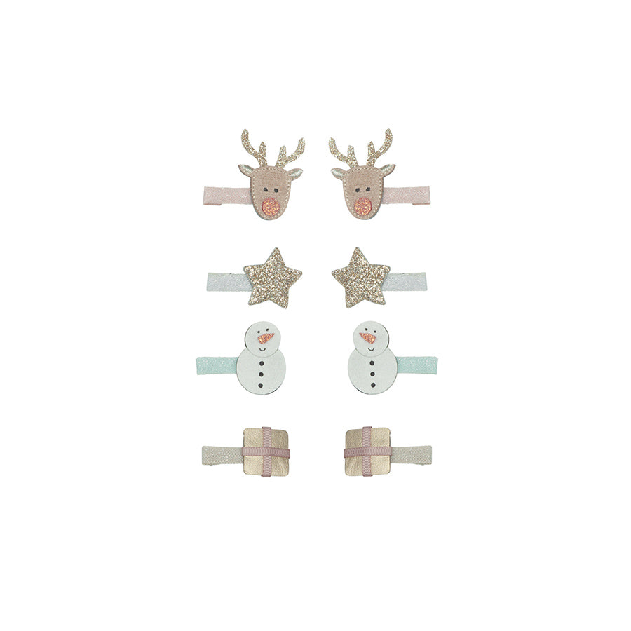 Mimi & Lula - Haarspangen "Reindeer", 8er Set