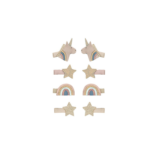 Mimi & Lula - Haarspangen "Celeste Unicorn", 8er Set