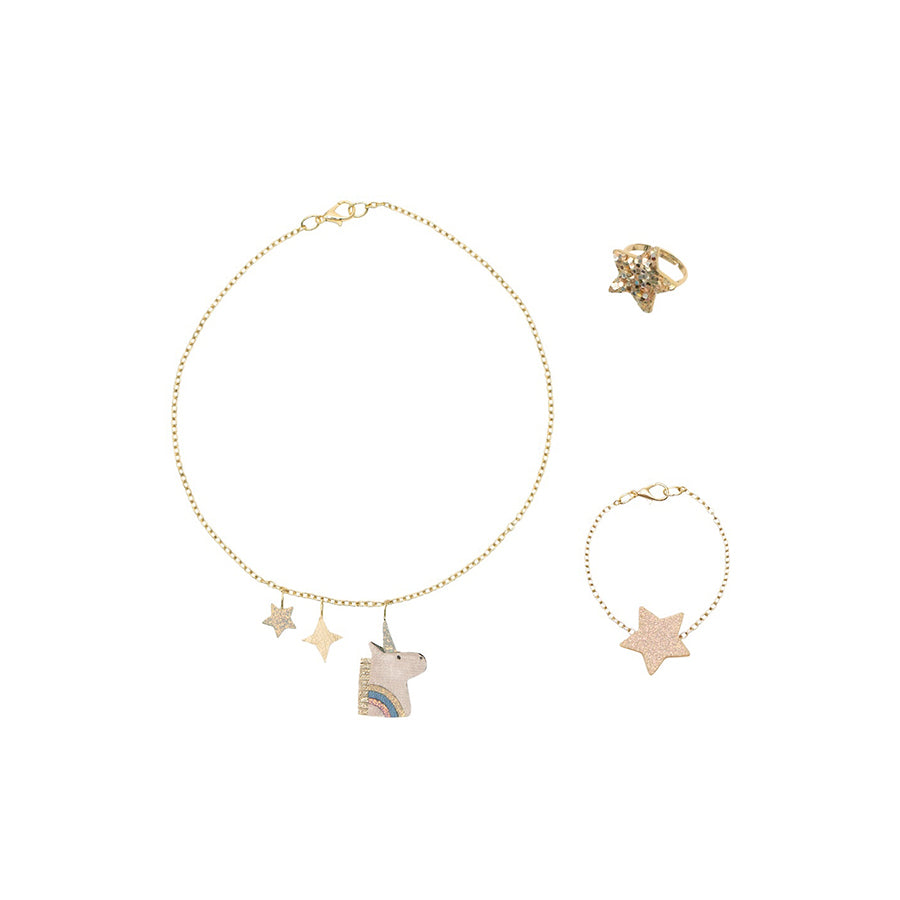 Mimi & Lula - Schmuck-Set "Unicorn", 3 tlg. 