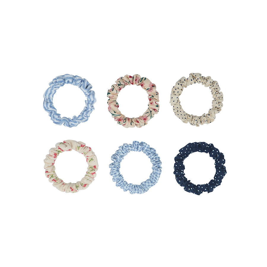 Mimi & Lula - Haargummis "Mixed Scrunchies", 6er Set