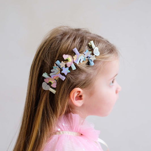 Mimi & Lula - Haarspangen "Dreamy Unicorn", 8er Set