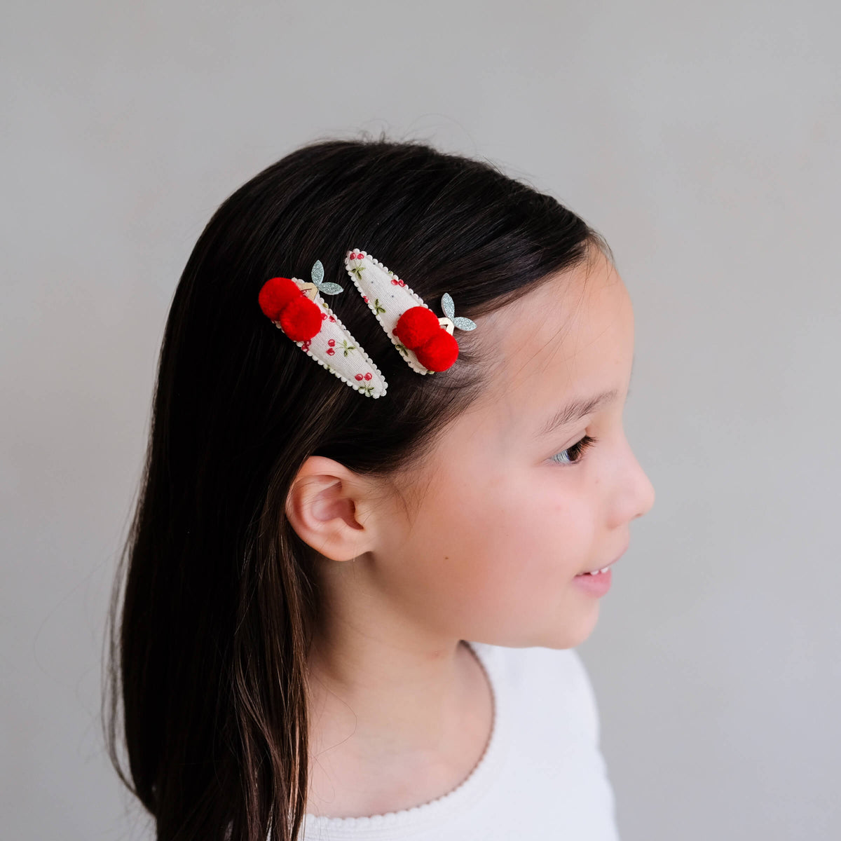 Mimi & Lula - Haarspangen "Pom Pom Cherries", 2er Set