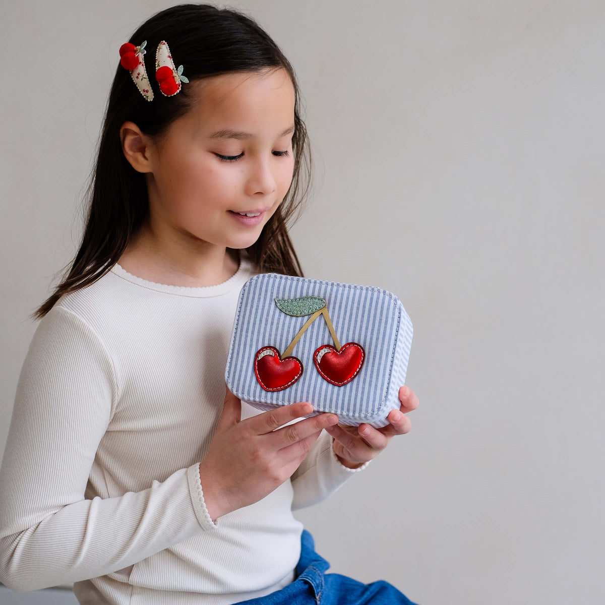 Mimi & Lula - Haarspangen "Pom Pom Cherries", 2er Set