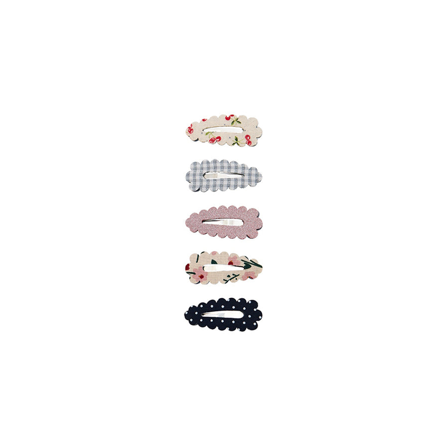 Mimi & Lula - Haarspangen "Scalloped Edge", 5er Set