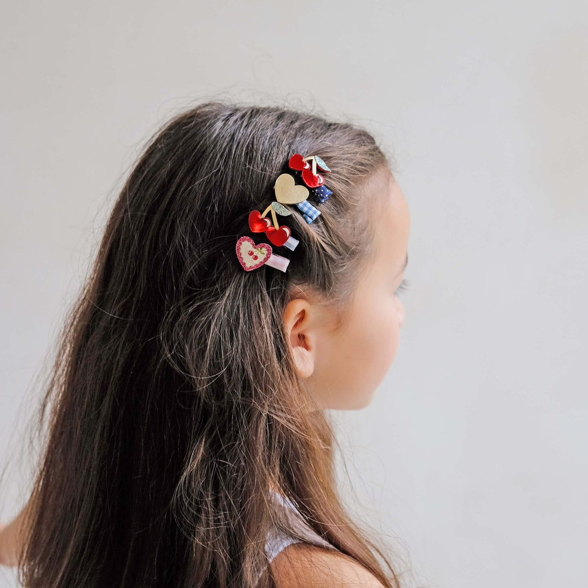 Mimi & Lula - Haarspangen "Red Cherries", 8er Set