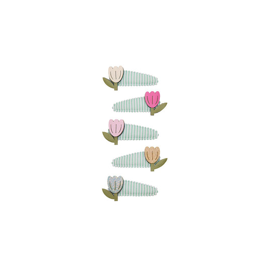 Mimi & Lula - Haarspangen "Tulip Stripe", 5er Set