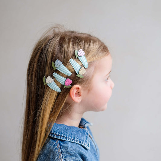 Mimi & Lula - Haarspangen "Tulip Stripe", 5er Set