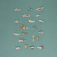 Mimi & Lula - Haarspangen "Hungry Caterpillar", 4er Set
