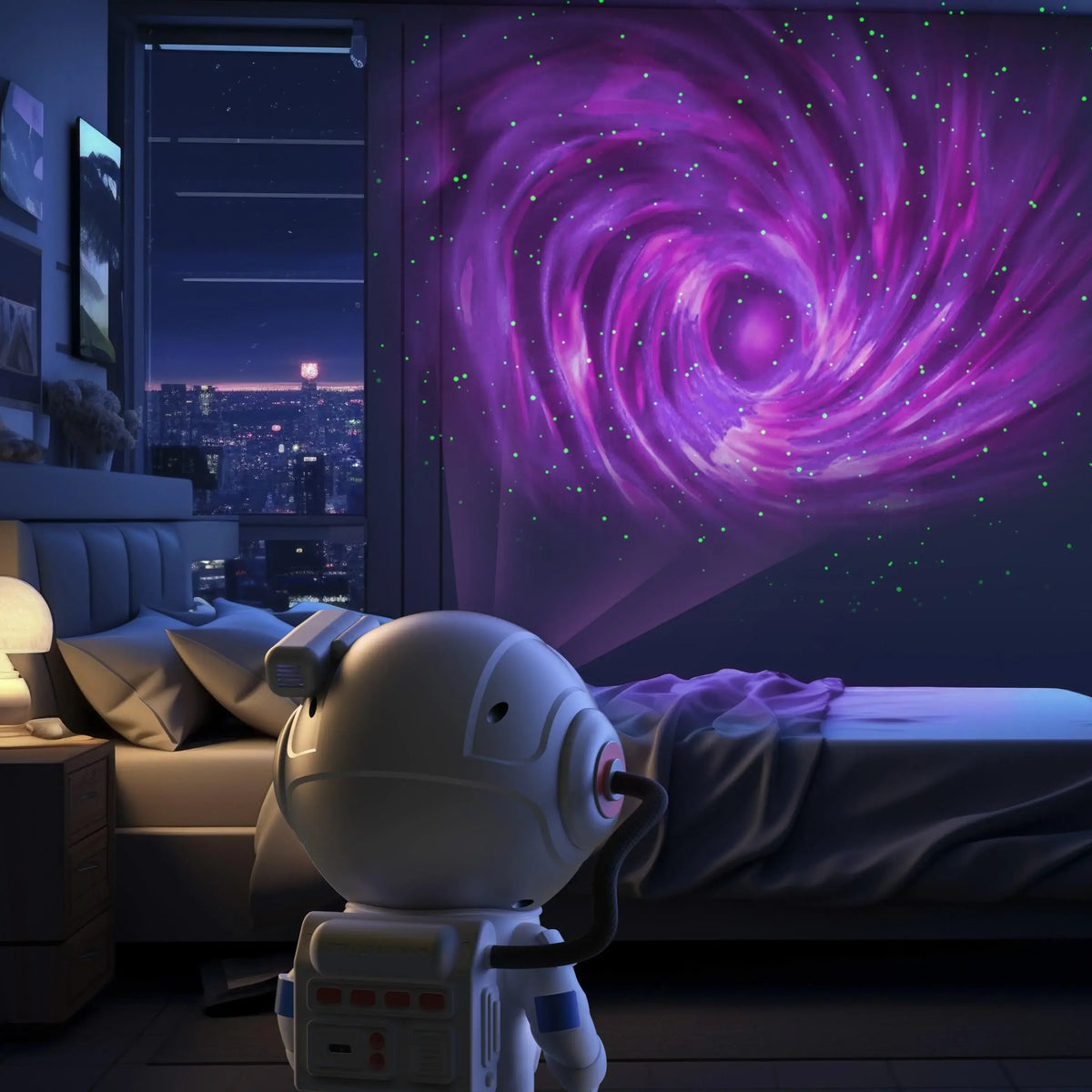 MOB – Stellar Light Milky Way Projektor, Astronaut Nachtlampe, 360°