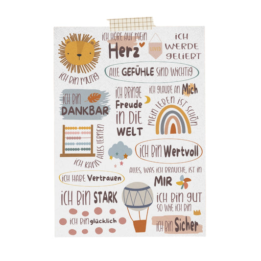 Modern Kids Art – Affirmationskarte "Harmonie"