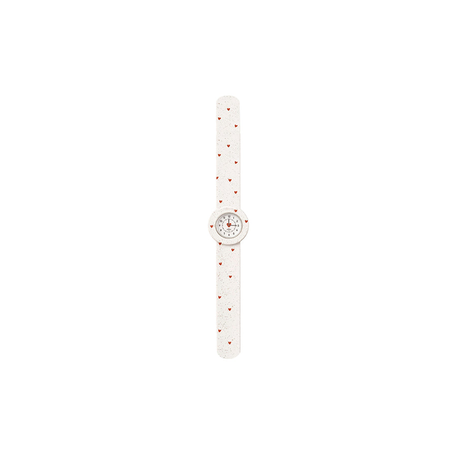 Mrs Ertha – Kinderuhr „Strapies Love Confetti“ Armbanduhr wasserfest
