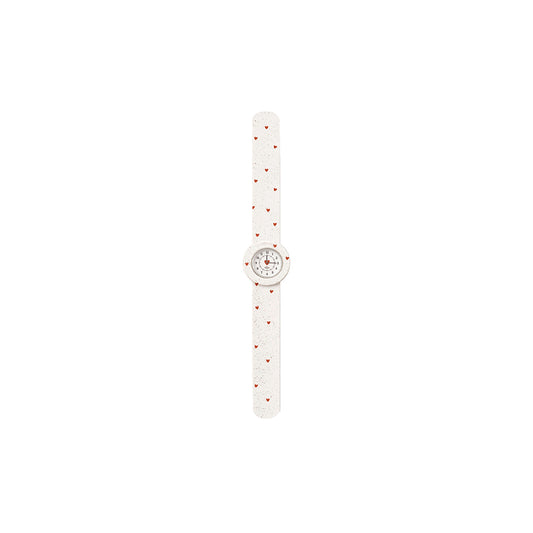 Mrs Ertha – Kinderuhr „Strapies Love Confetti“ Armbanduhr wasserfest
