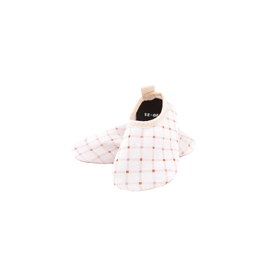 Mrs Ertha – Kinder Badeschuhe "Organic Squares", rutschfest