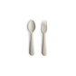 Mushie - Besteckset "Fork & Spoon, Ivory"