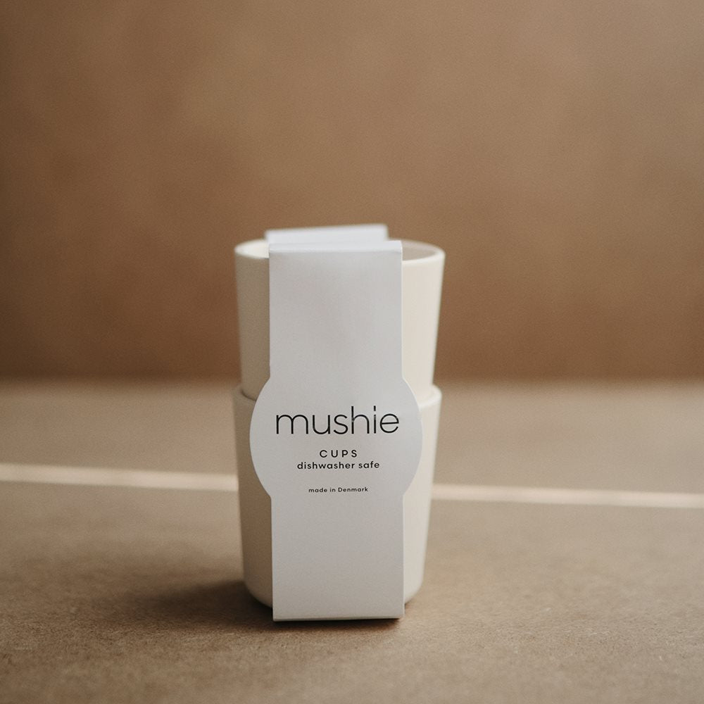 Mushie - Trinkbecher "Vanilla", 2er Set