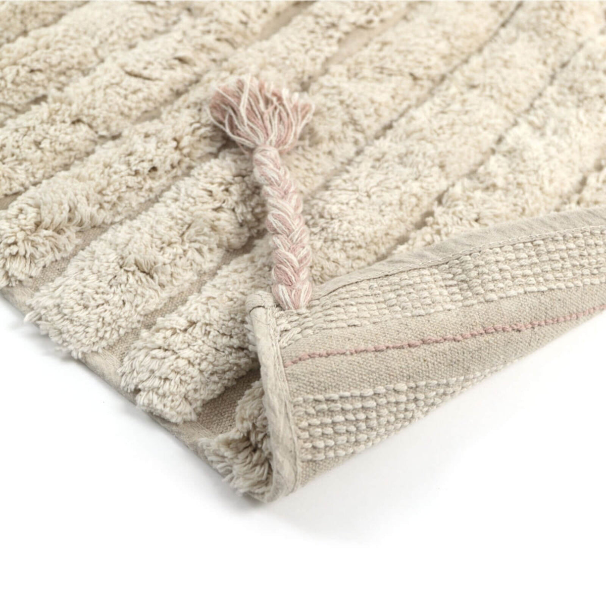 Natiot – Teppich "Dalia" Creme/Rosa 100x150cm