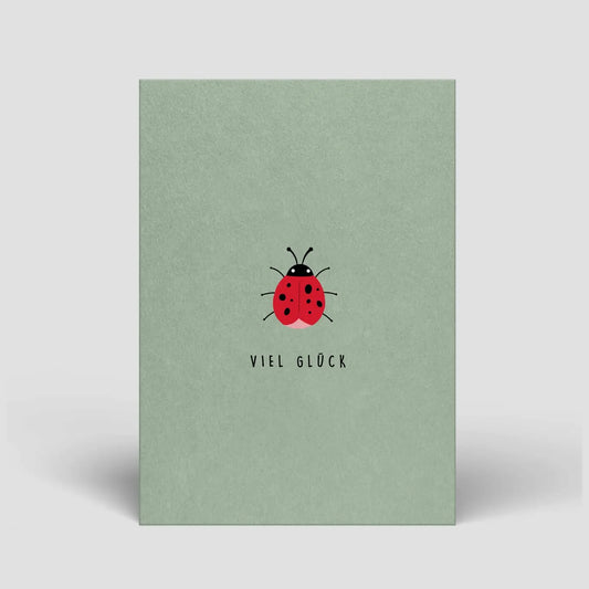 Naturbedacht – Postkarte "Viel Glück", nachhaltig & hochwertig
