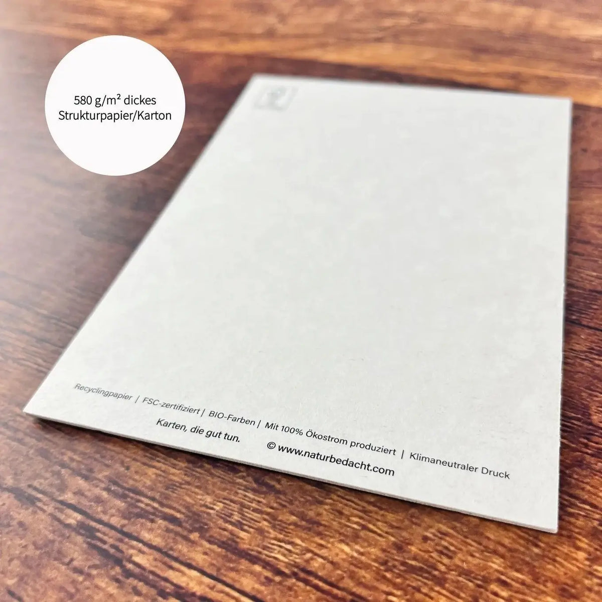 Naturbedacht – Postkarte "Dackel Musikant", nachhaltig & hochwertig