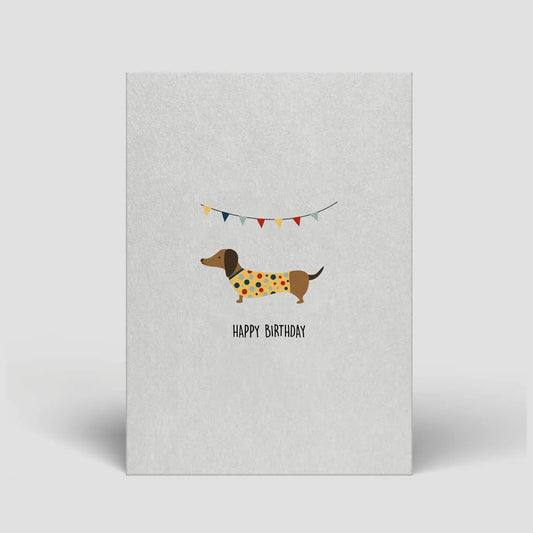Naturbedacht – Postkarte "Happy Birthday", nachhaltig & hochwertig