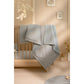 Nobodinoz – Decke „Laponia Willow Soft Blue“ aus 100% Bio-Baumwolle