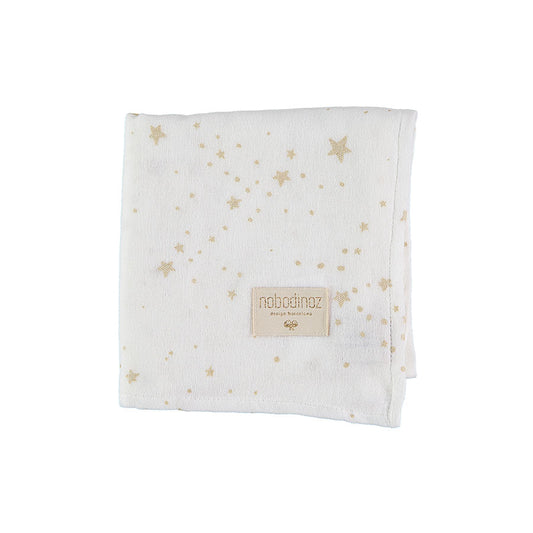 Nobodinoz – Mulltuch "Swaddle Gold Stella", 100x120 cm Bio-Baumwolle