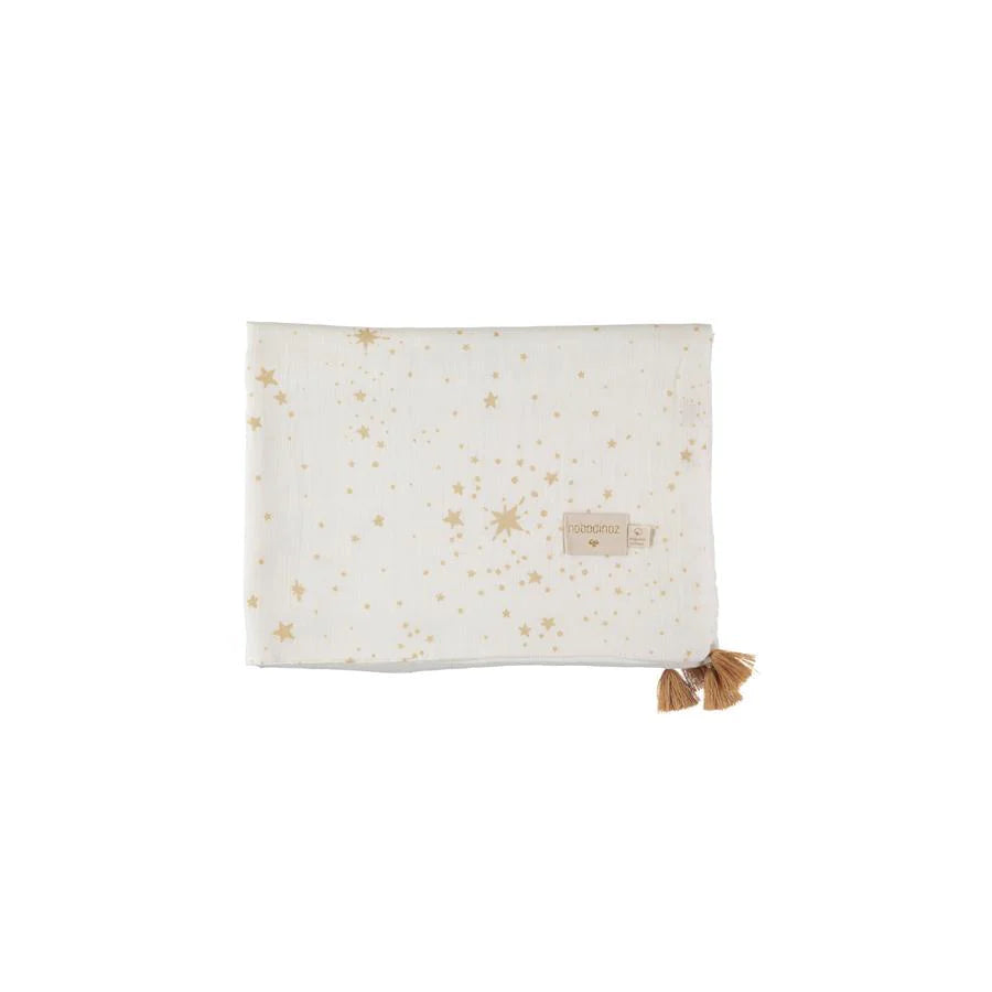 Nobodinoz – Babydecke "Gold Stella" 100×70 cm aus Bio-Baumwolle