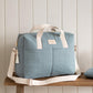 Nobodinoz – Wickeltasche "Gala Stone Blue" aus 100% Bio-Baumwolle