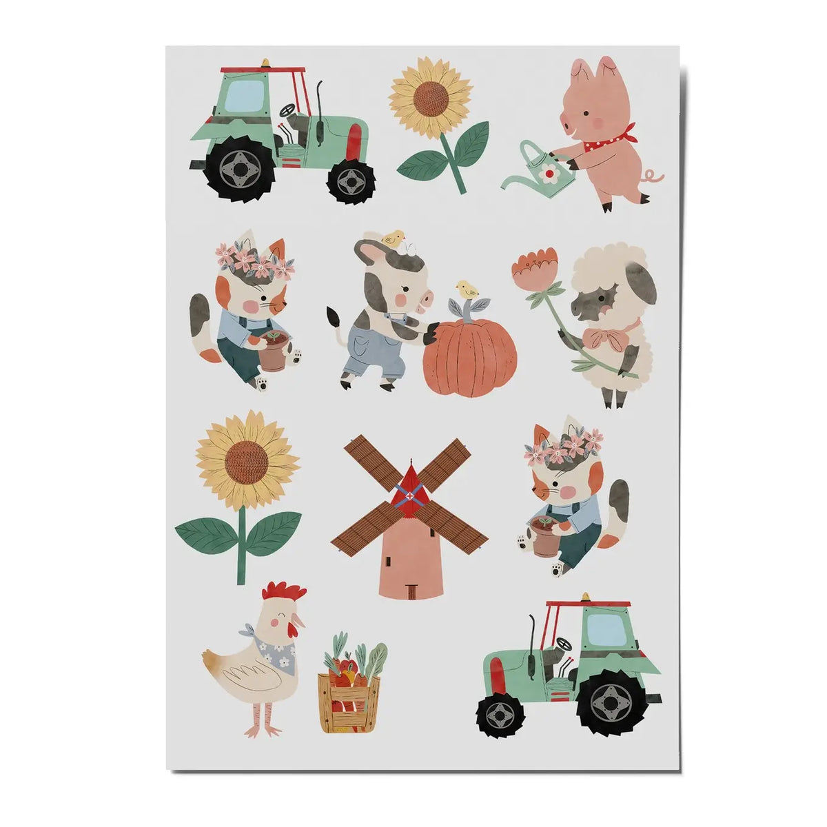 Nuukk – Kindertattoos „Bauernhof“, vegan & dermatologisch getestet