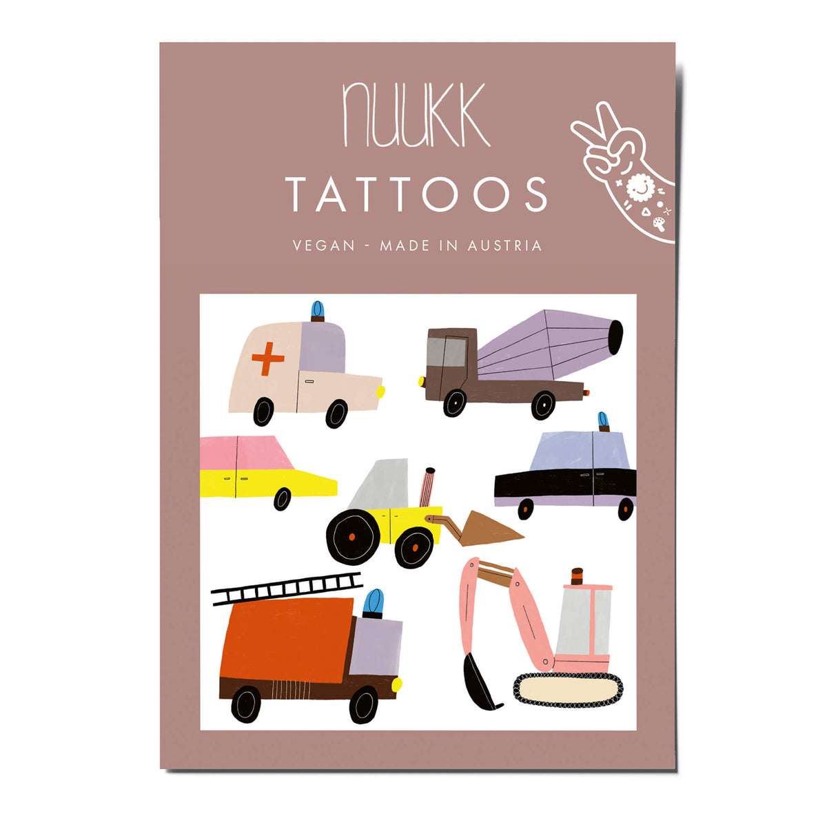 Nuukk – Kindertattoos „Brumm“, vegan & dermatologisch getestet