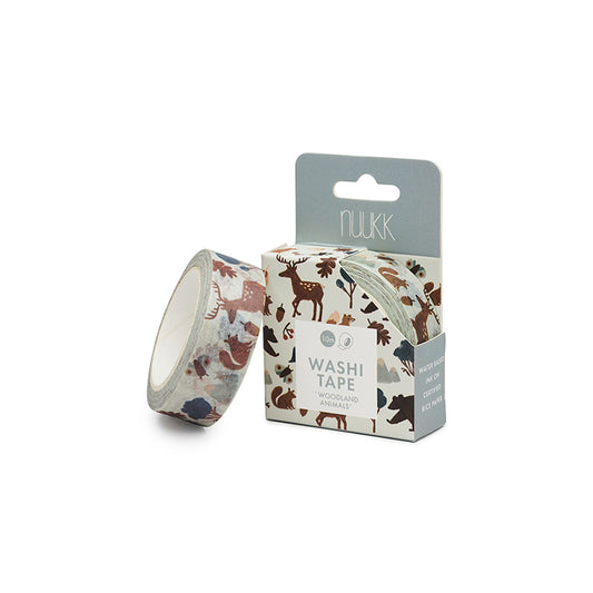Nuukk – Washi Tape „Waldtiere“ aus zertifiziertem Reispapier
