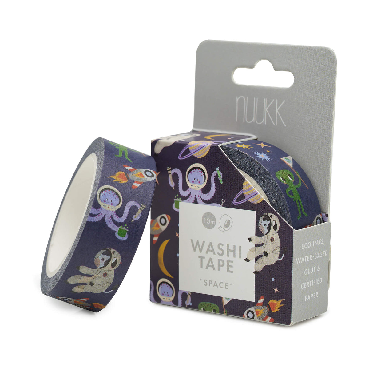 Nuukk – Washi Tape „Space“ aus zertifiziertem Reispapier