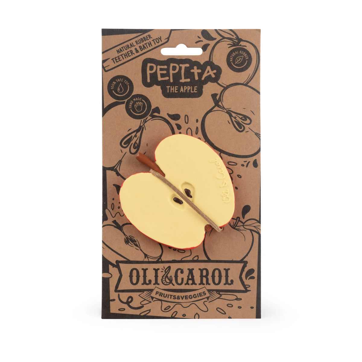 Oli & Carol - Beißring & Badespielzeug "Pepita the Apple"