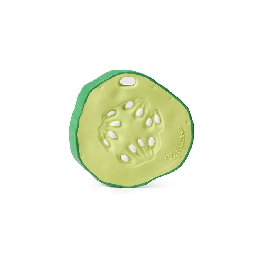 Oli & Carol - Beißring & Badespielzeug "Pepino the Cucumber" 