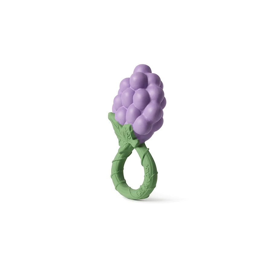 Oli & Carol - Beißring & Rassel "Grape" aus Naturkautschuk