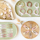 Papierdrachen - 48 Haarspangen + Haargummis - Pastell-Sterne - Set 6