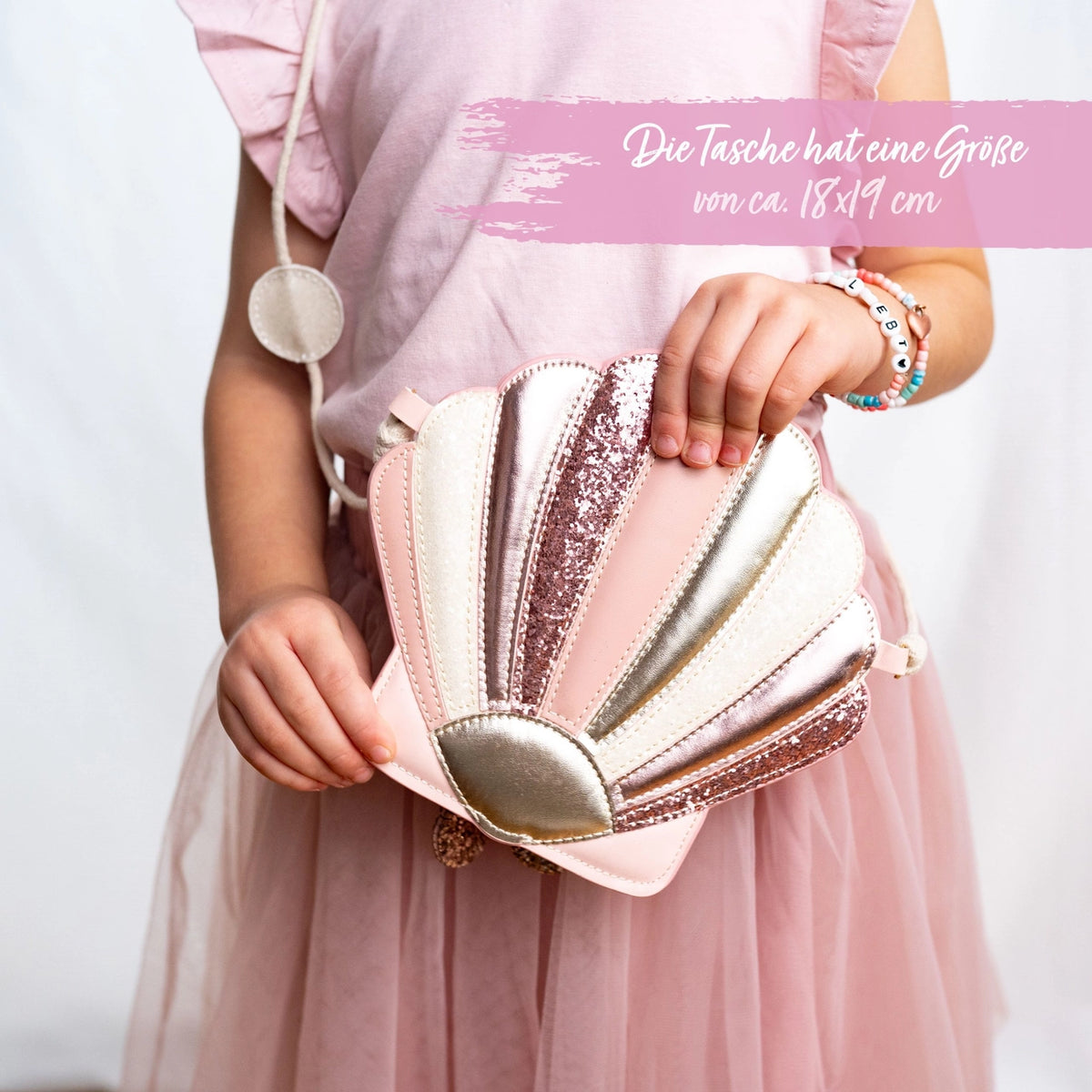 Papierdrachen - Kinderhandtasche - Muschel