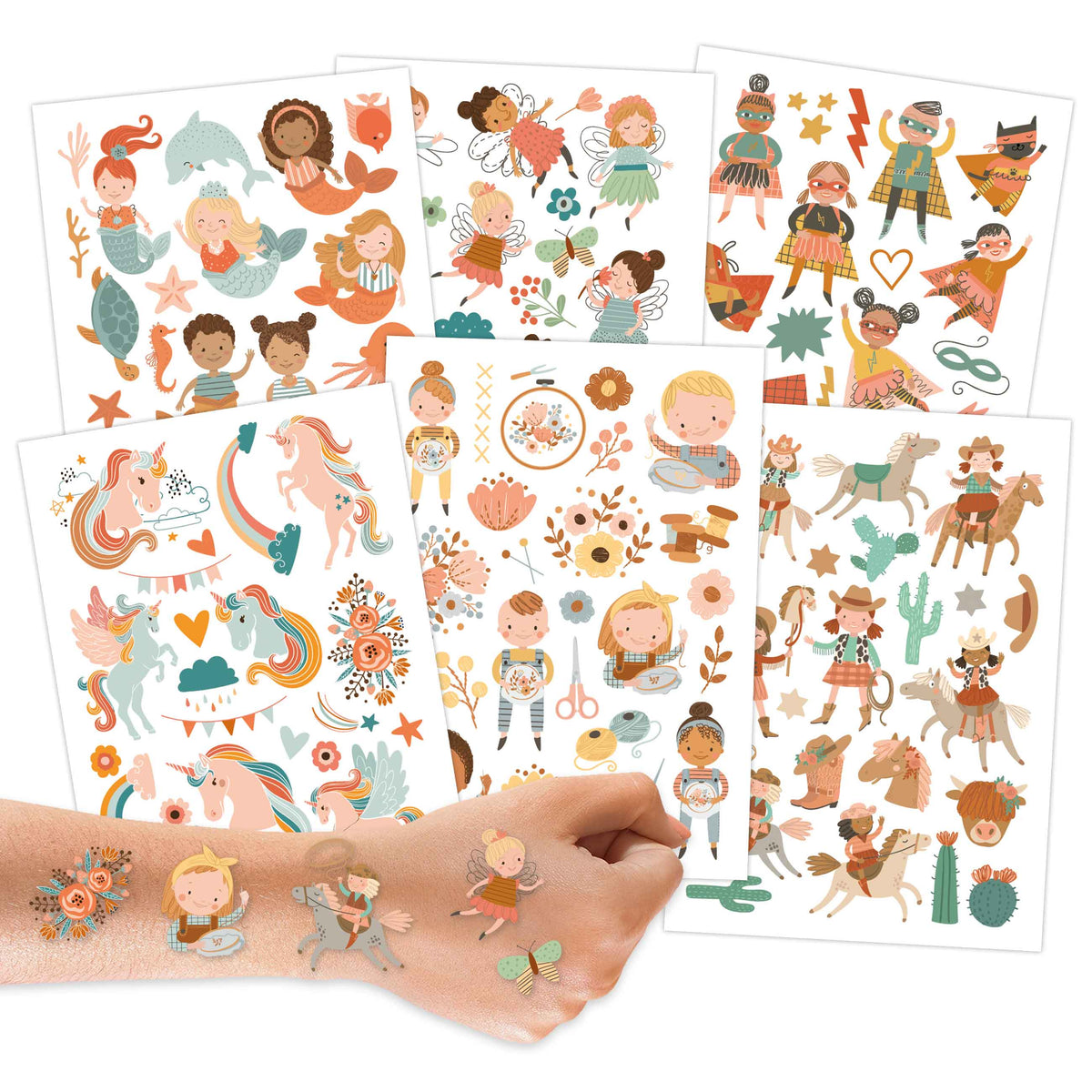 Papierdrachen – Kinder Tattoos 