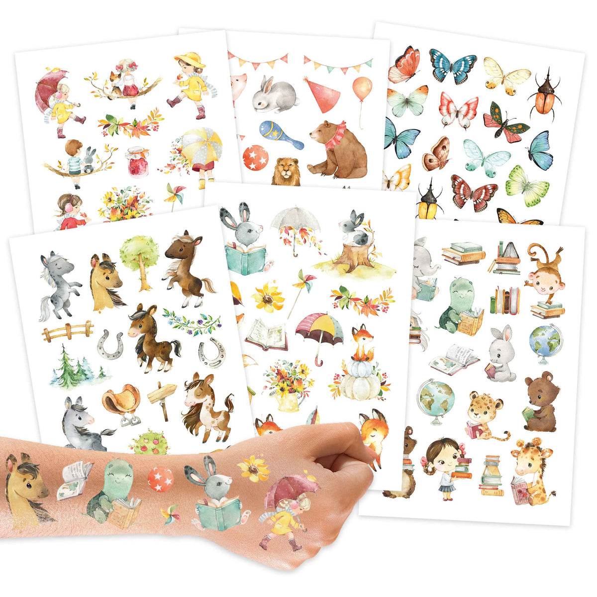 Papierdrachen – Kinder Tattoos 