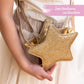 Papierdrachen - Kinderhandtasche - Stern Gold glitter