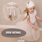 Papierdrachen - Musselinkronen mit Bedruckung Beige - Set 00