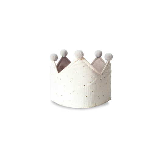 Papierdrachen - Musselinkronen mit Bedruckung Beige - Set 00