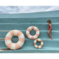 Petites Pommes - (45 cm) Schwimmring "Olivia - Peach Daisy"