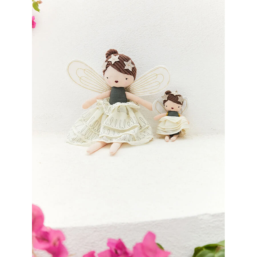 Picca Loulou - Stoffpuppe Mathilda – handgefertigte Puppe aus Leinen