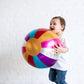 Ratatam! – Stoffball „Circus“ 40 cm - großer Spielball, handgefertigt