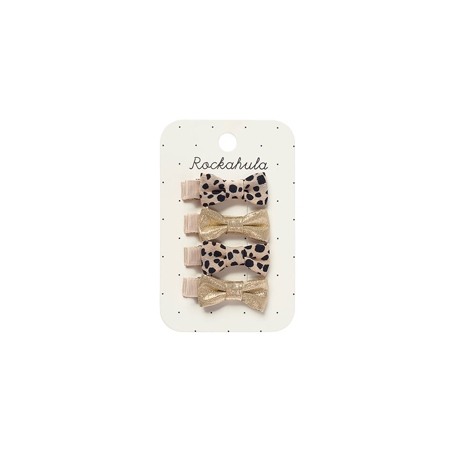 Rockahula - Haarspangen "Leopard Shimmer", 4er Set