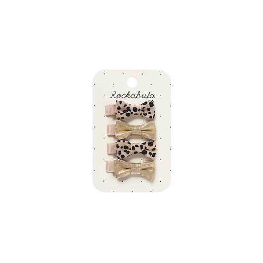 Rockahula - Haarspangen "Leopard Shimmer", 4er Set