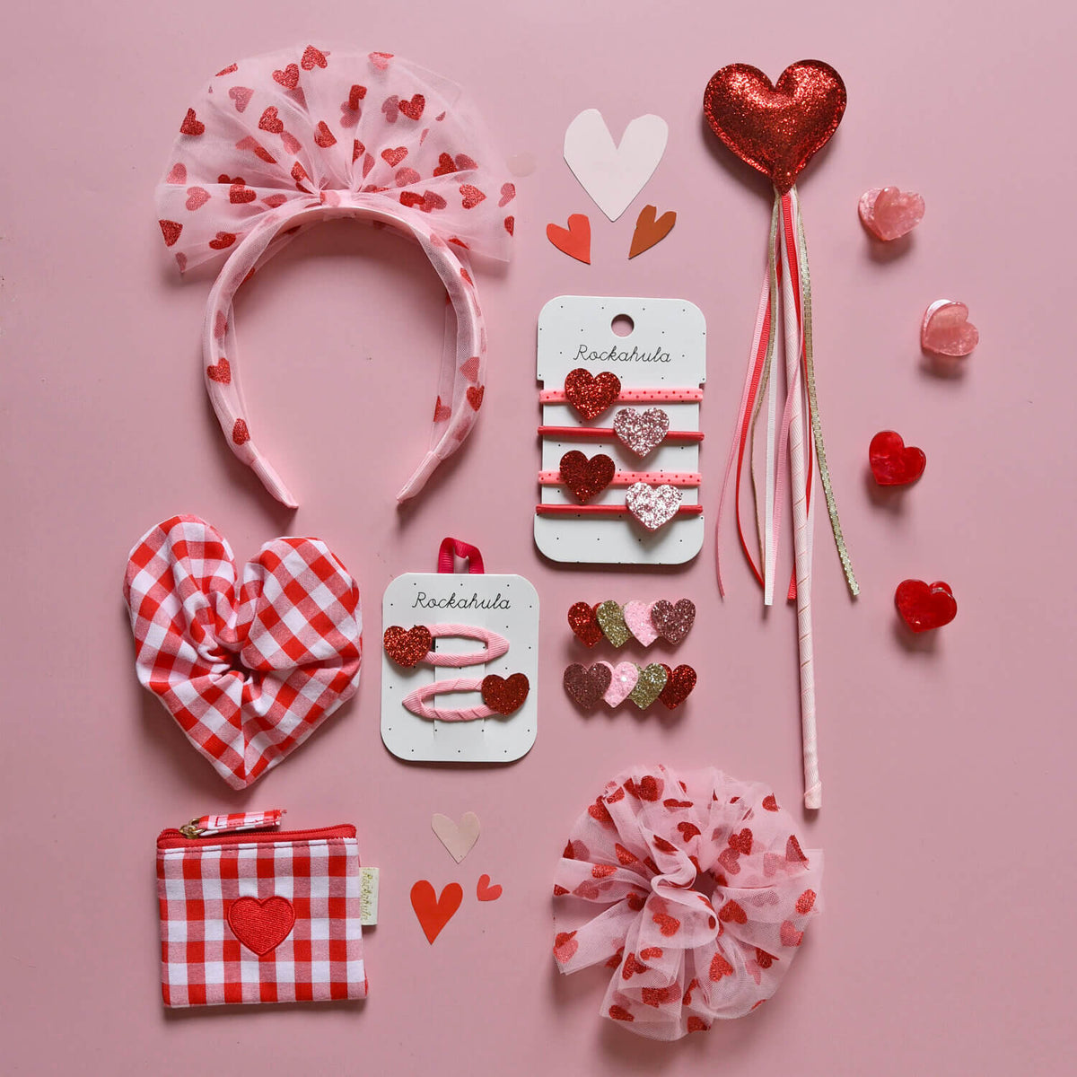 Rockahula - Haarklammern "Love Hearts", 4er Set