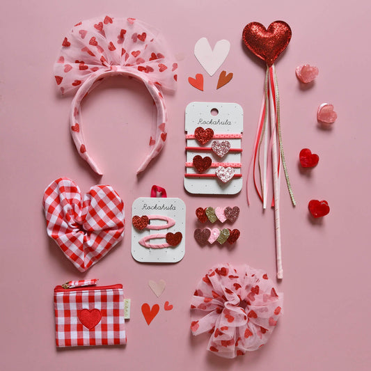 Rockahula - Haarklammern "Love Hearts", 4er Set