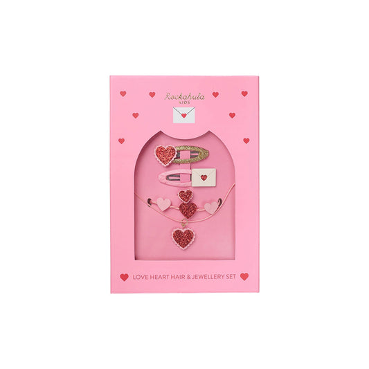 Rockahula - Haar & Schmuck Set "Love Hearts"